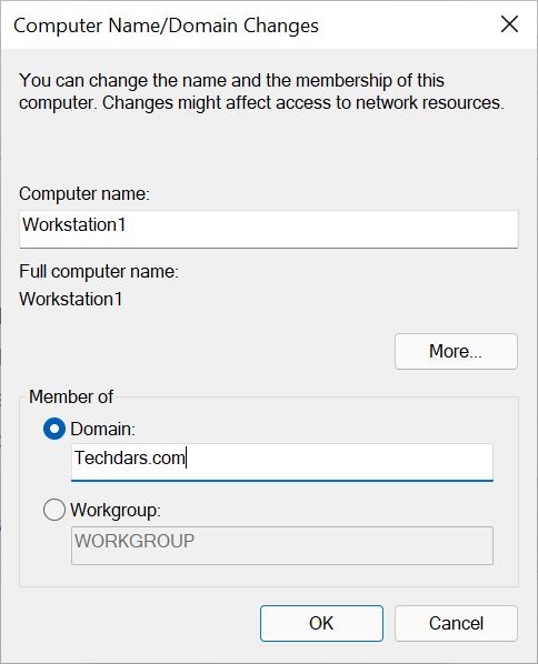 How To Join A Windows 11 Computer To A Domain - TechDars